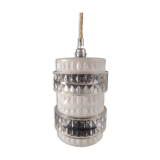 White and transparent glass suspension