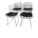 Chrome-plated side chairs by Harry Bertoia for Knoll, 1970s, set of 4