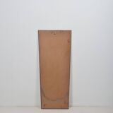 Danish mirror with teak edge, large size, 1960s
