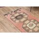 1970s Turkish Oushak Handmade Wool Cotton Orange Runner Rug 82x366