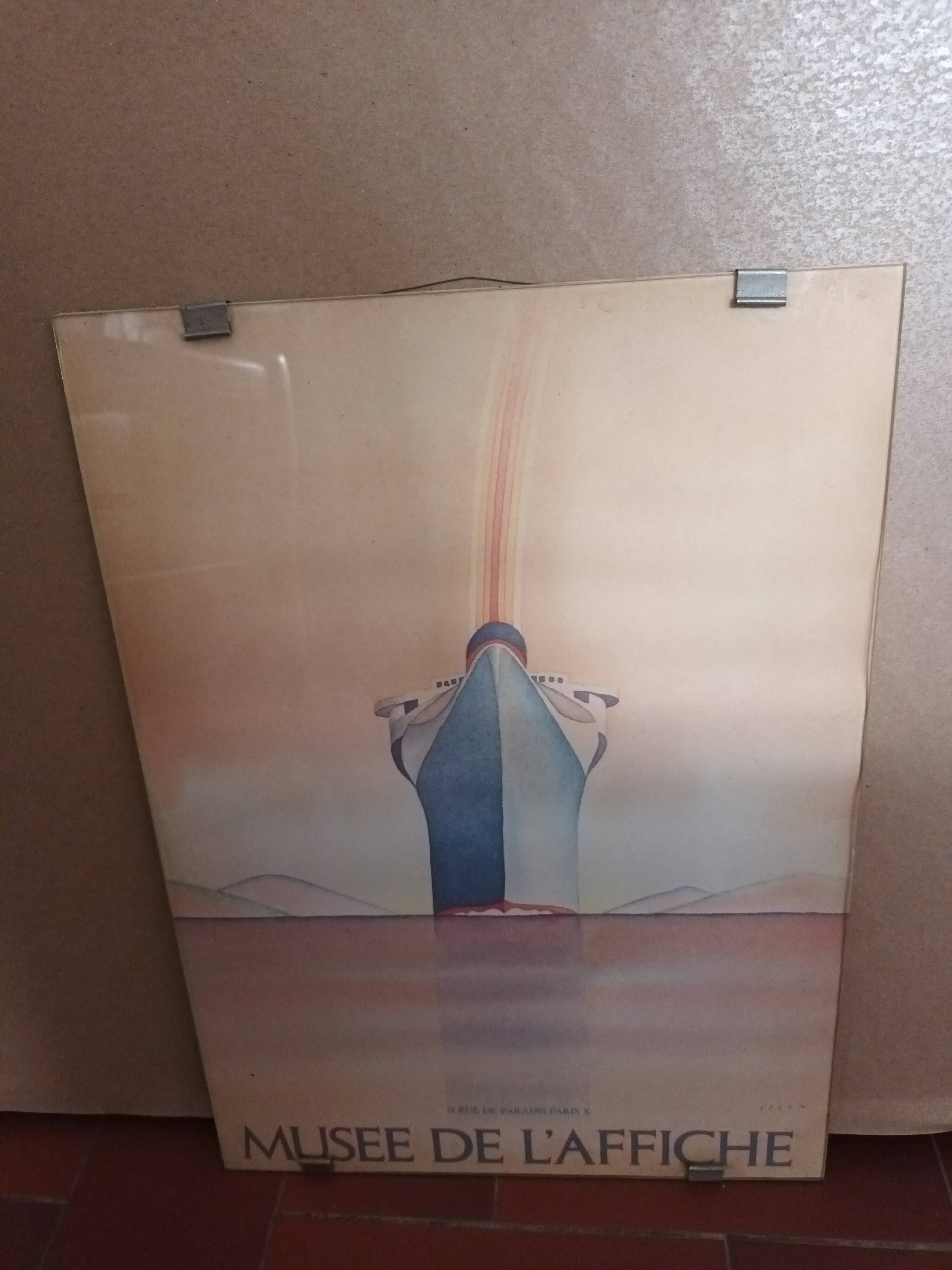 Affiche Folon paquebot