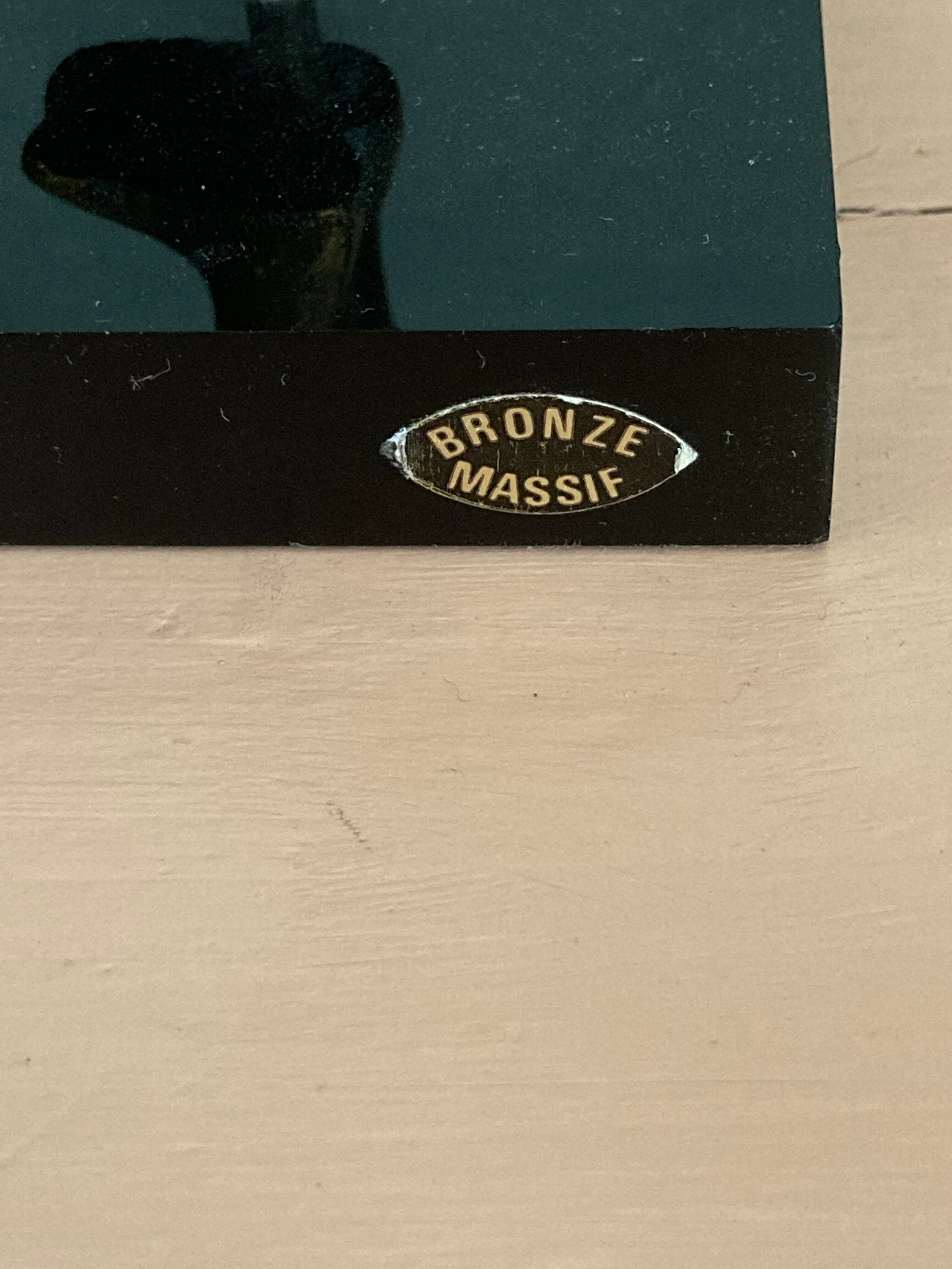 Miroir égyptien en bronze  14x27cm