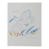 Alekos Fassianos: Dove of Peace, signed lithograph