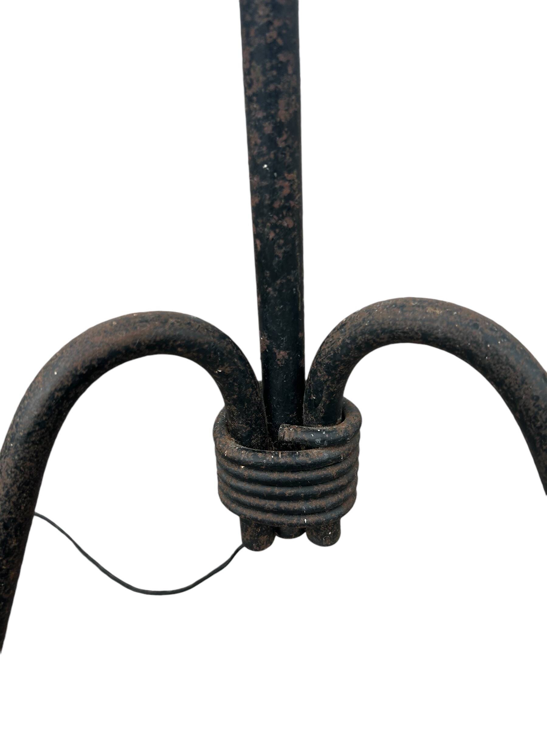 wrought iron lamp by Jean Royére