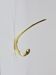 Up to 11 double wall coat hooks in brass by Herta Baller, Vienna, 1950s.