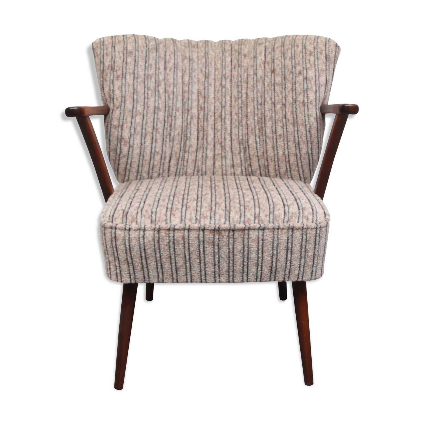 1950s cocktail armchair in grey-beige