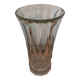 Clear cut glass vase