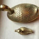 Trinket bowl brass duck