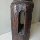 Old solid wood wine press screw, H 144 cm, Weight 37.5 kg