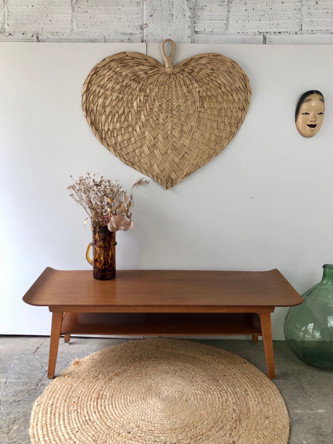 Scandinavian coffee table curved edges