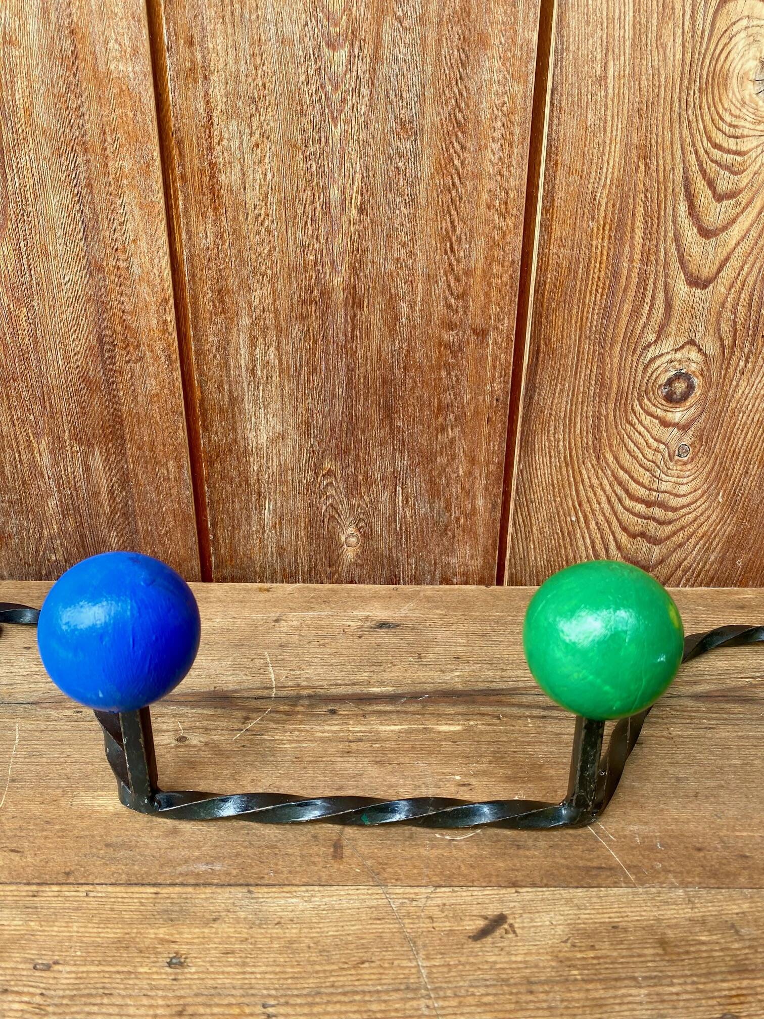 Vintage wall coat rack