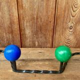 Vintage wall coat rack