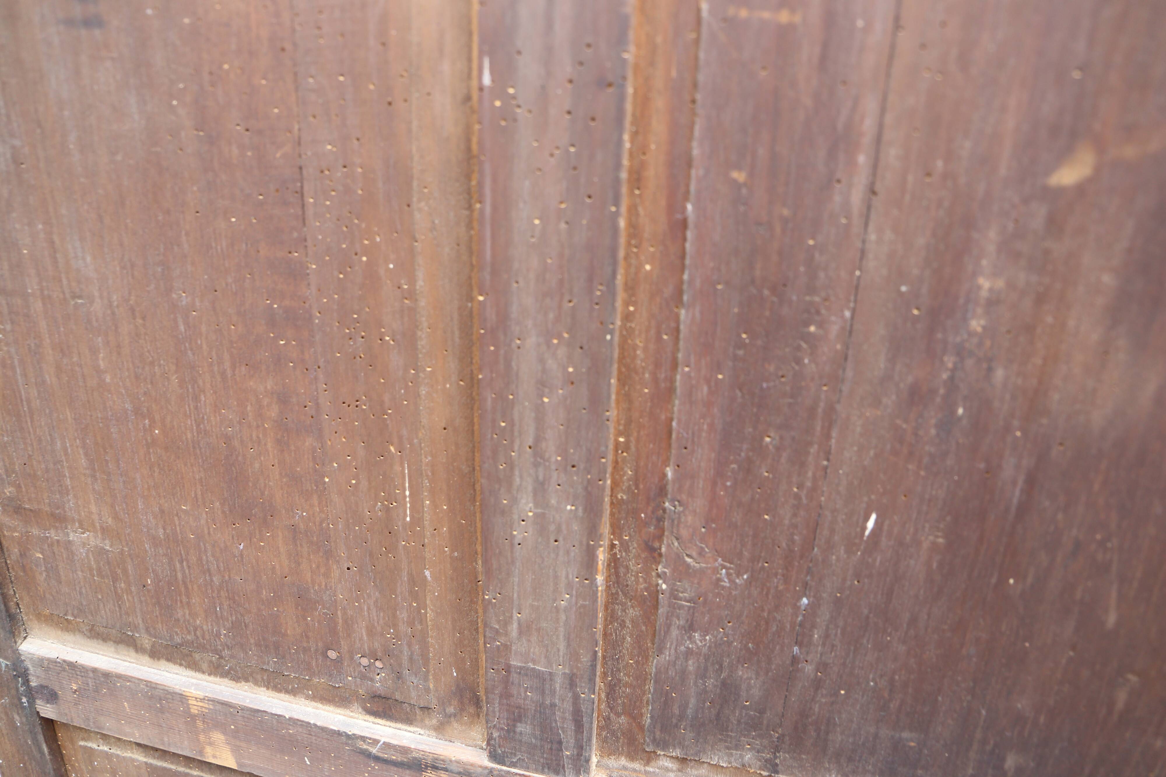 Pretty painted wooden wardrobe