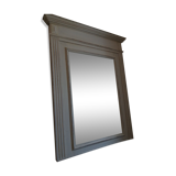 Beveled fireplace mirror