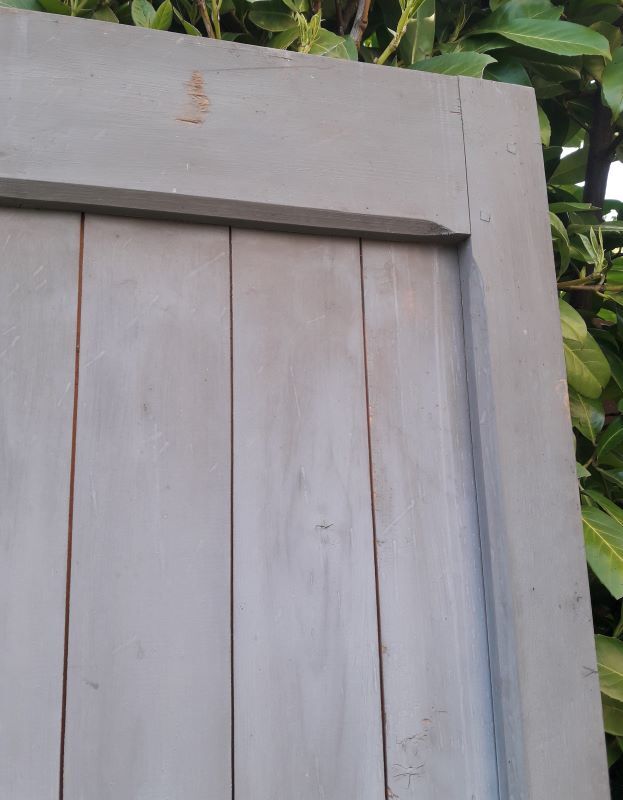 Wooden barn cellar or outbuilding door