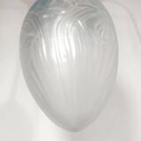 Lámpara "Art Nouveau" de latón y cristal. España, 1930s.