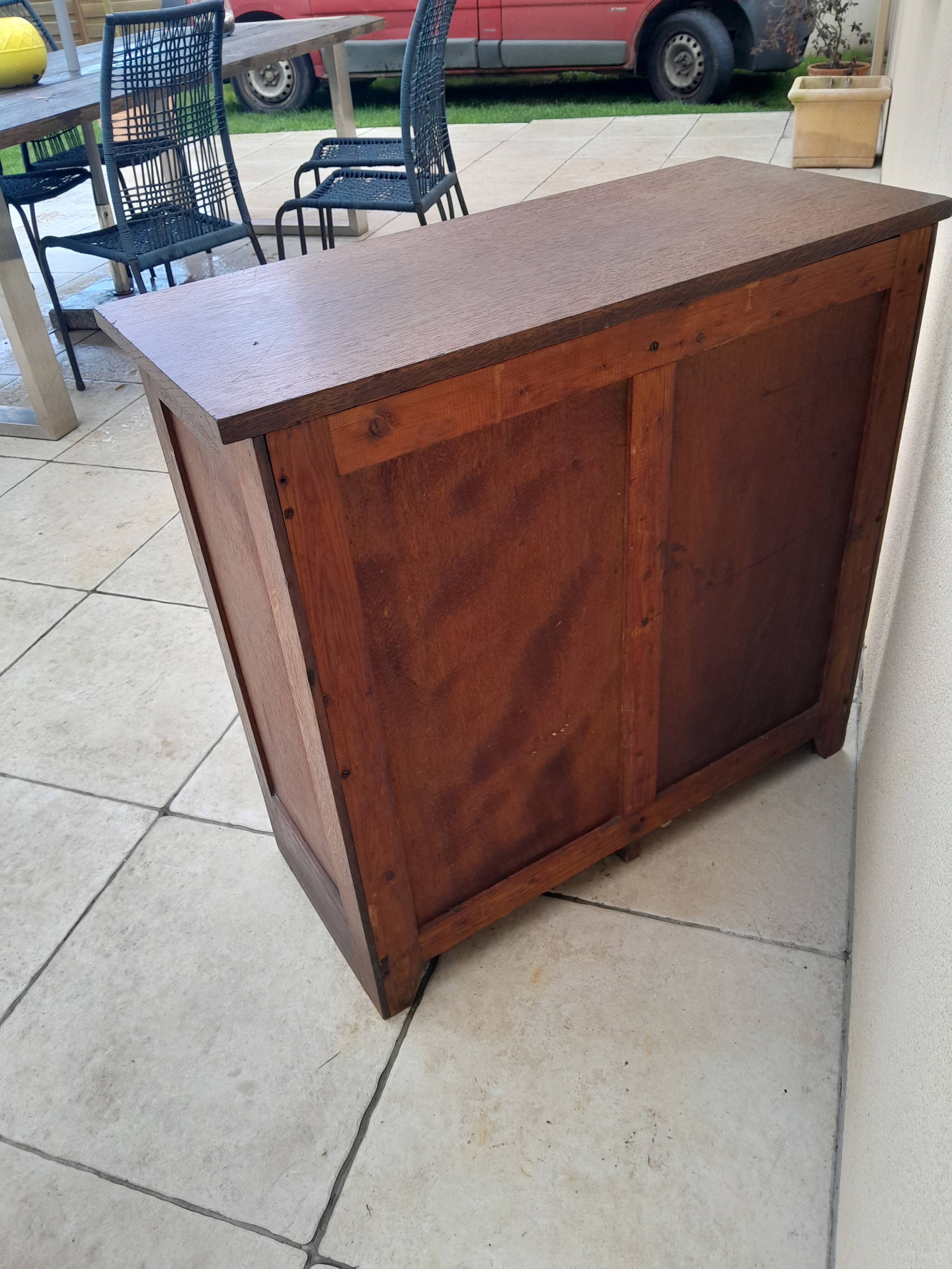 Document storage cabinet with curtains g. moreux radia year 1920 old office