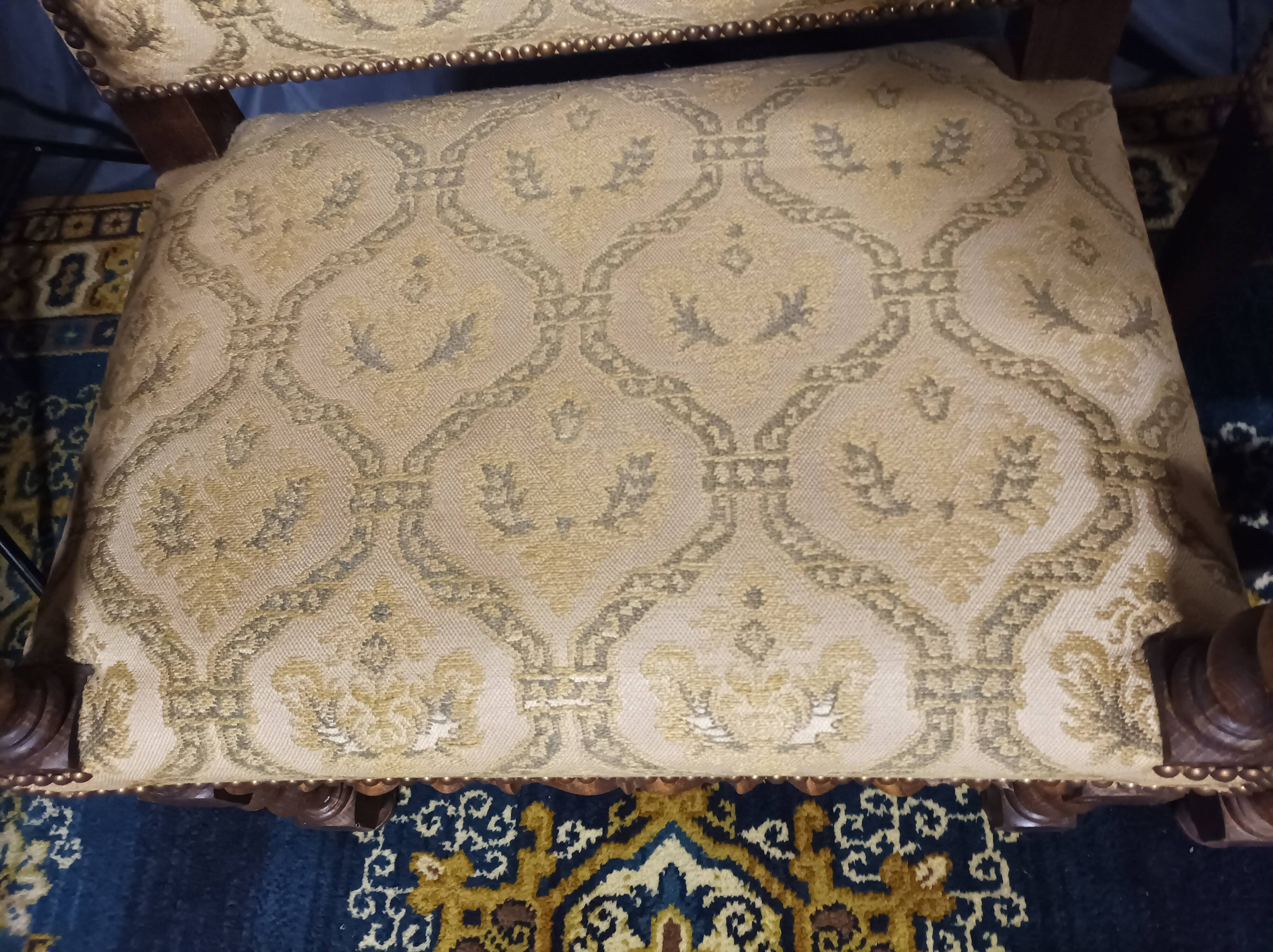 Pair of armchairs Louis XIII style