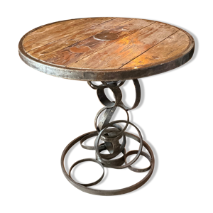 Table ronde fer forgé