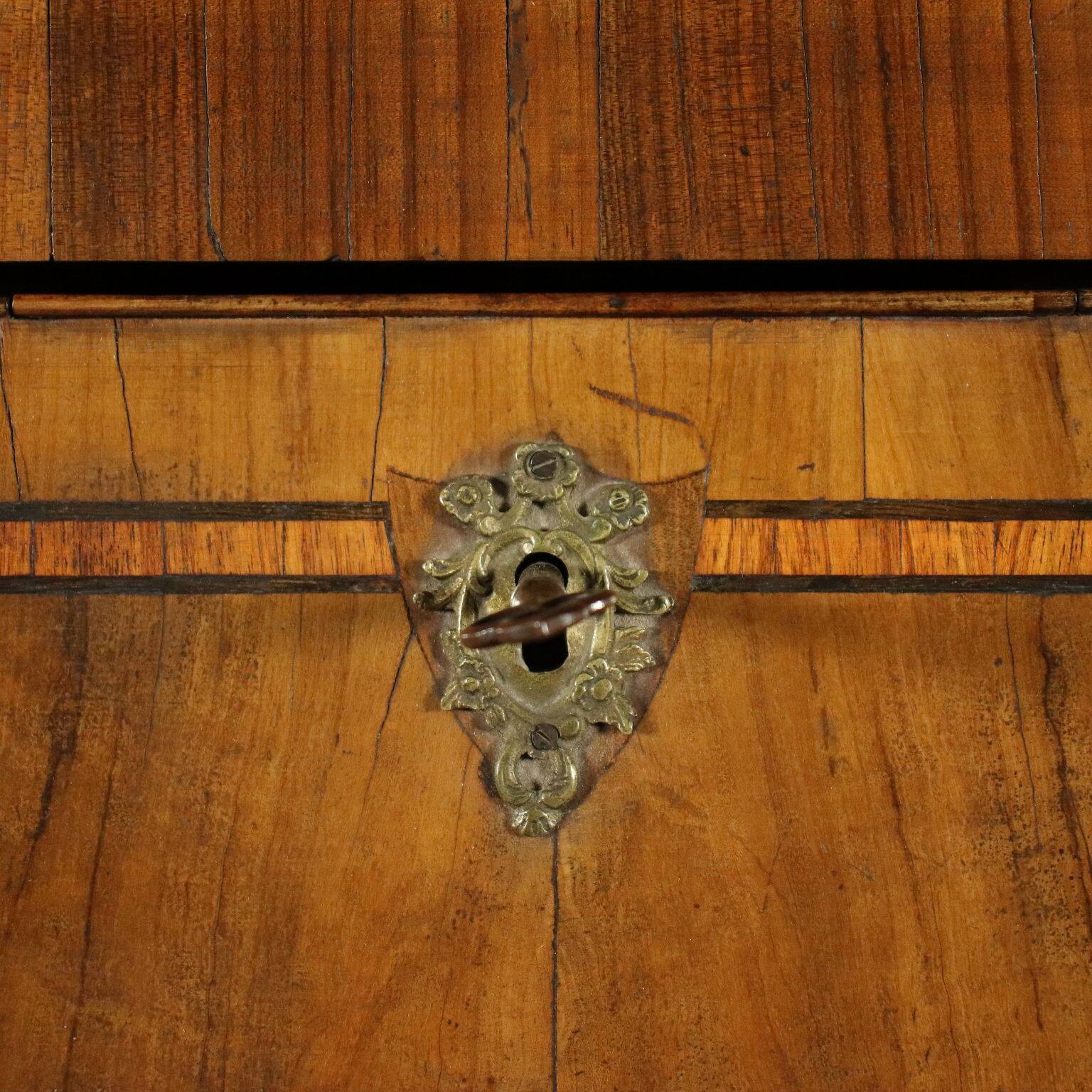 Tuscany baroque secretary with a drop-down front, Italy, 18th century