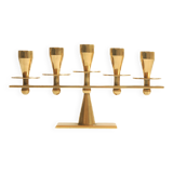 Rare mid-century modern brass candle hold from KARA Denmark 1960s.