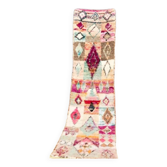 Tapis berbère marocain couloir Boujaad 288 x 68 cm Neuf