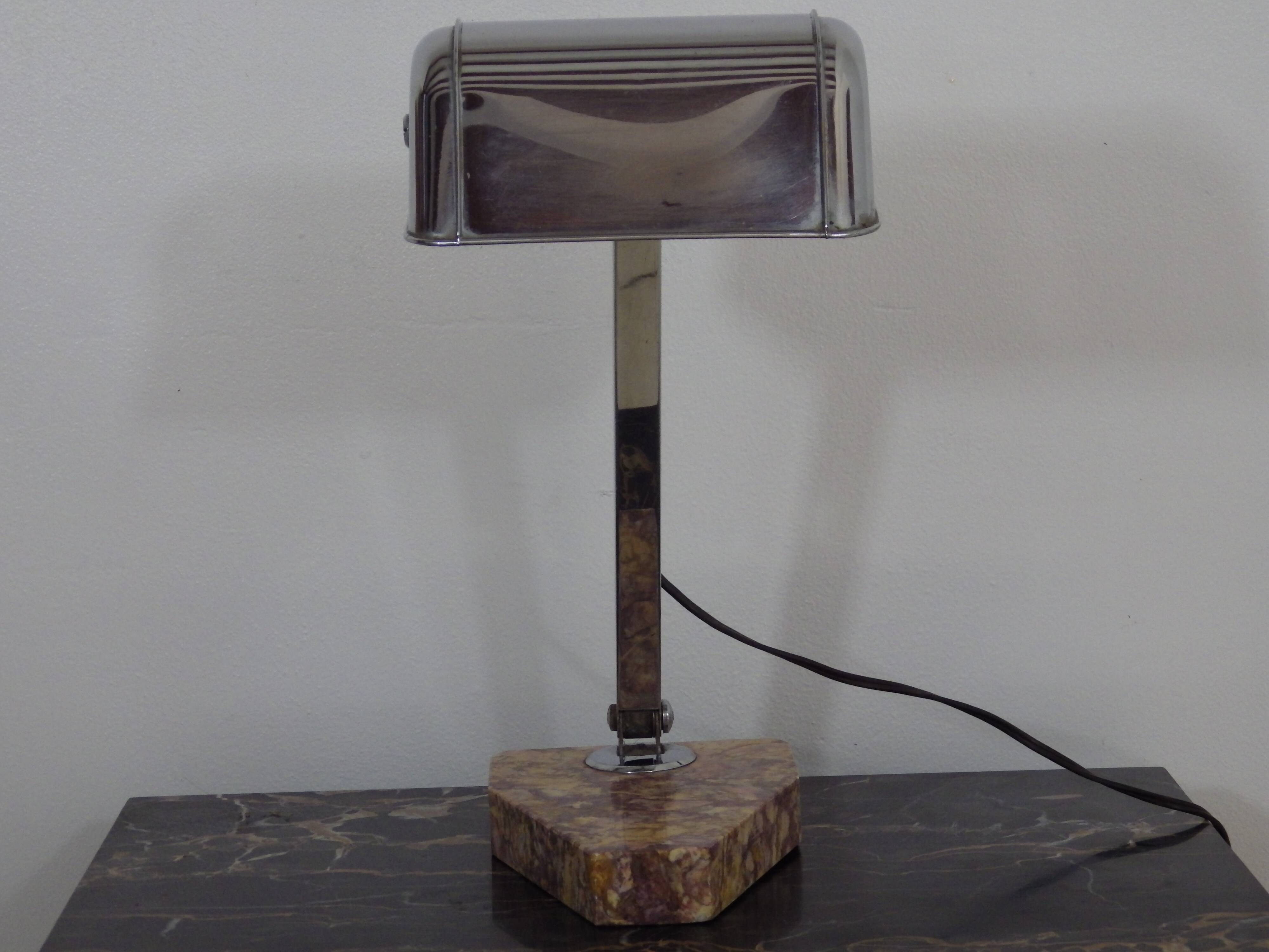 Lampe de bureau, notaire, avocat, Art déco.