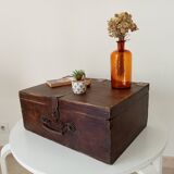 Wooden military suitcase from the 1950s