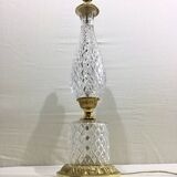 Crystal and bronze lamp base