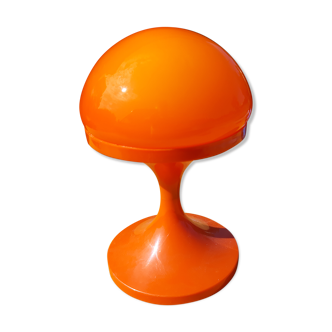Mushroom Lamp Vintage Opaline Orange