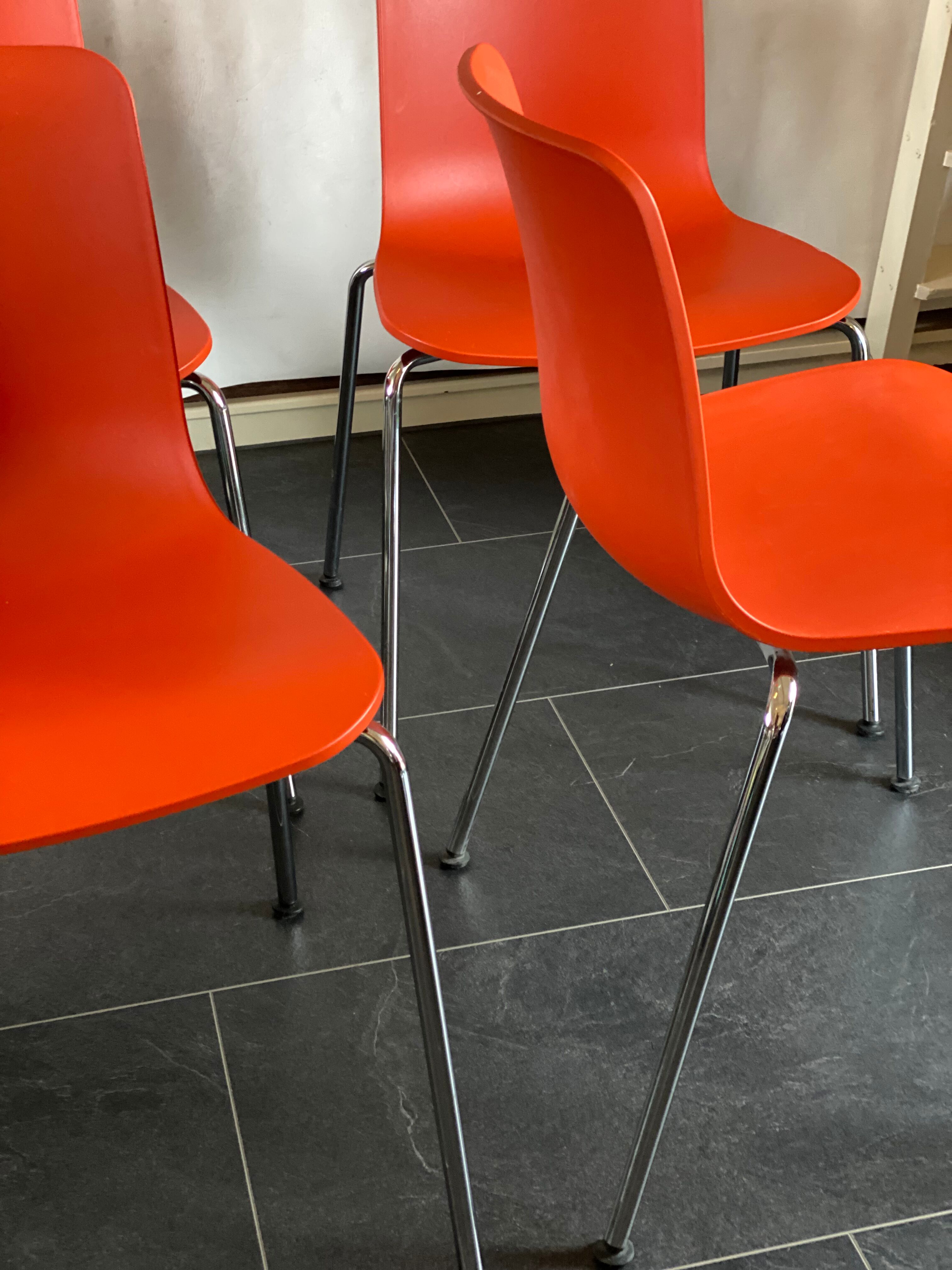 Set of four Vitra HAL chairs