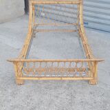 Ondaflex rattan bed 1960