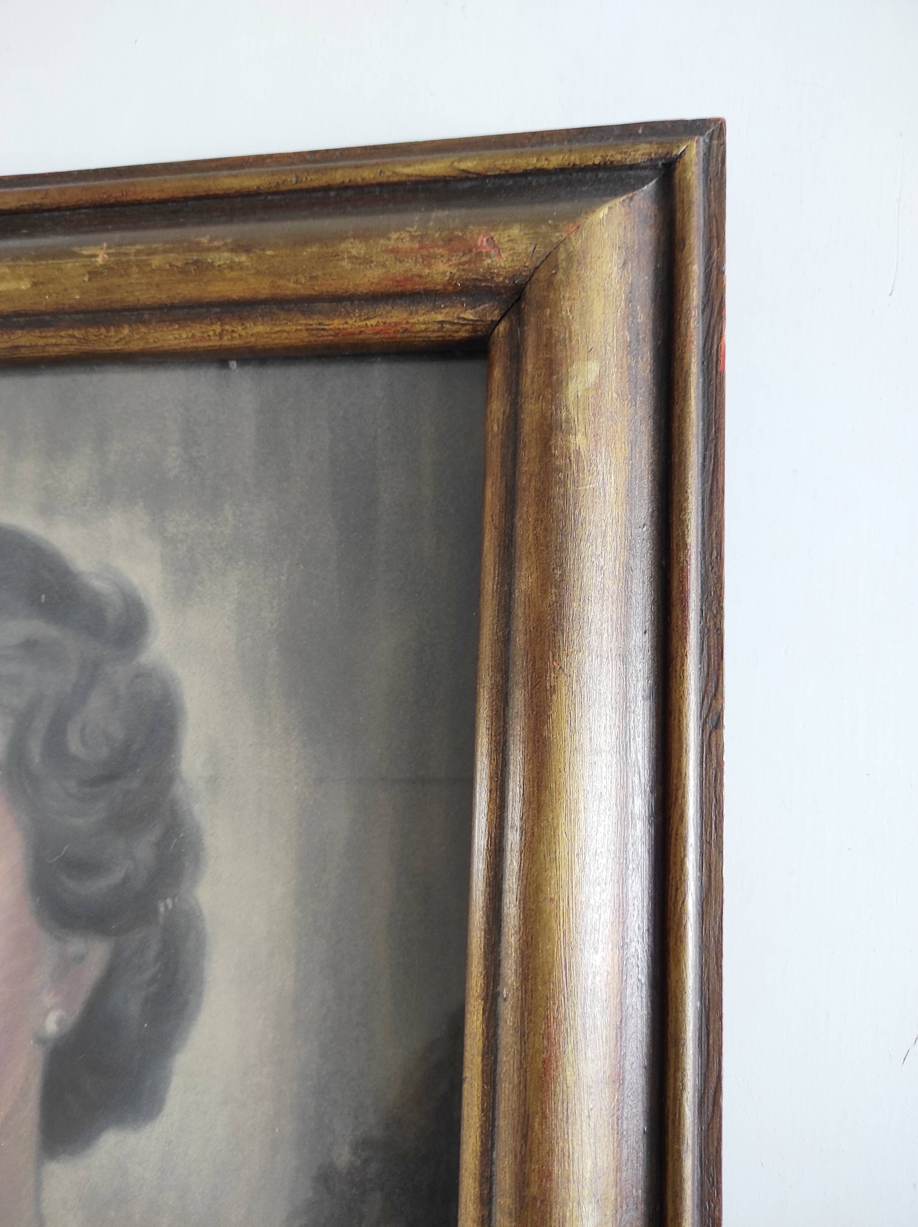 Portrait of a Lady in pastel, signed Xavier Allard