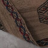 Vintage Turkish Oushak Rug Handwoven 42x402 cm