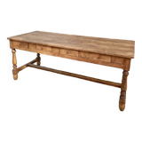 Table de ferme ancienne 8 tiroirs