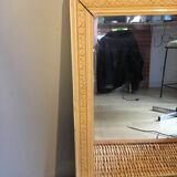 White wooden mirror