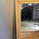 White wooden mirror