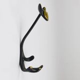 Animal wall hook in brass by Walter Bosse, Cat Zoo by Herta Baller, Austria, 1950s.