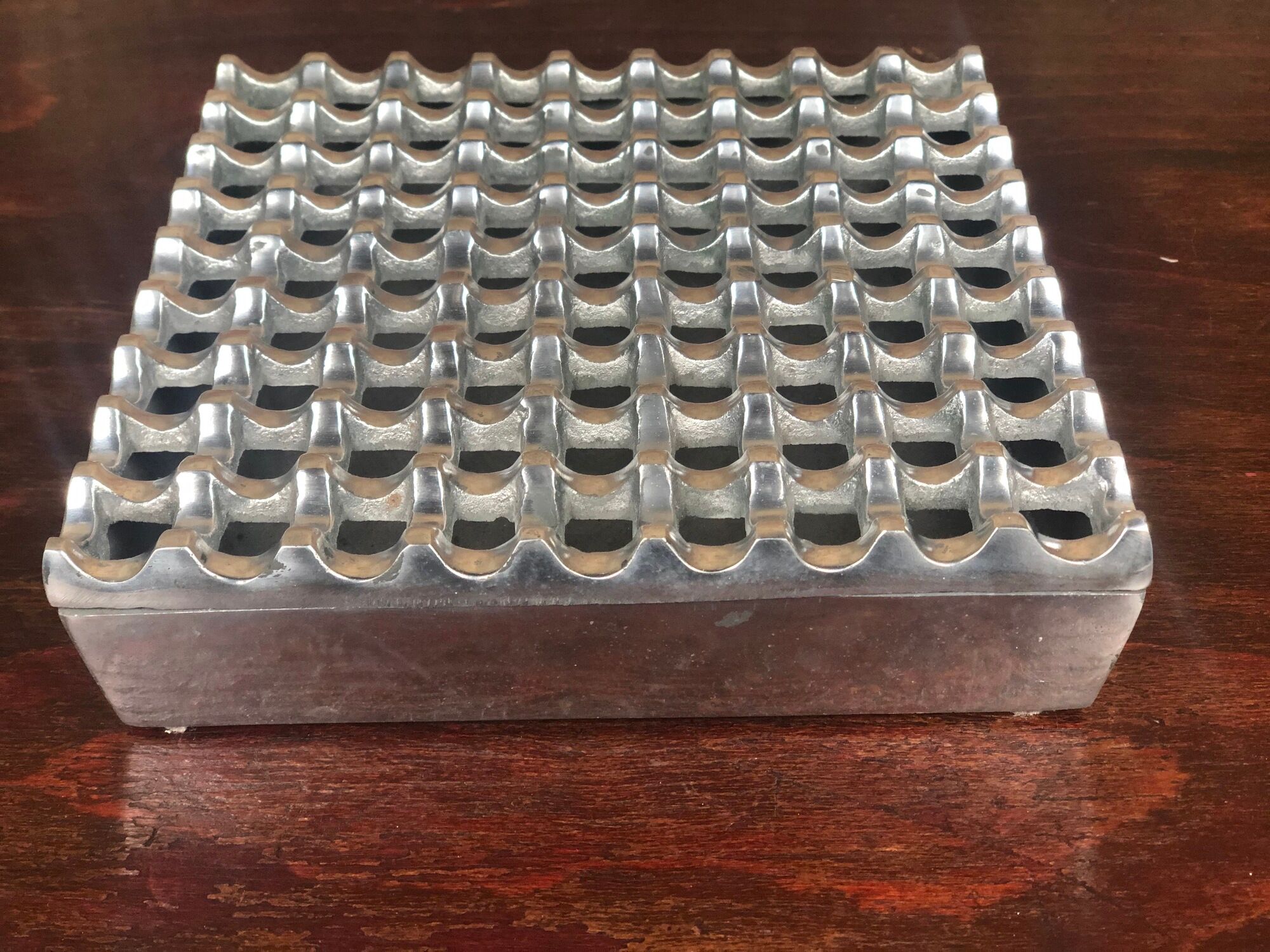 Aluminium cast iron ashtray Scandinavian design 60'S