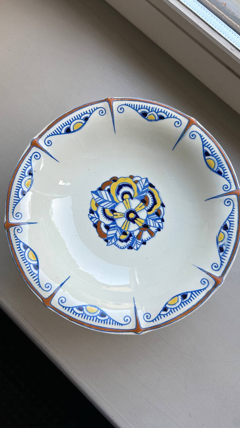 Boch La Louvière art deco compotier