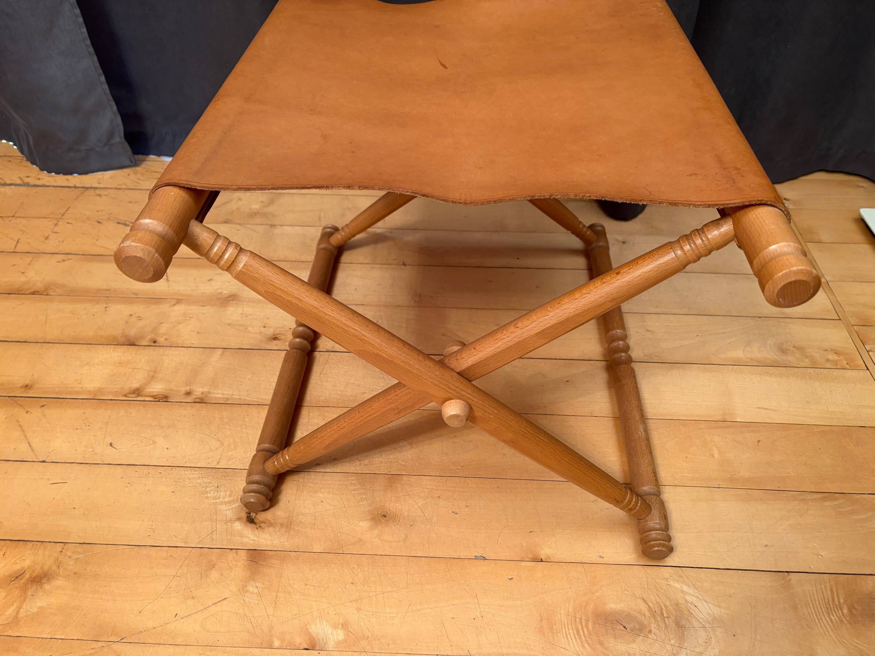 Składany stołek safari , lata 80