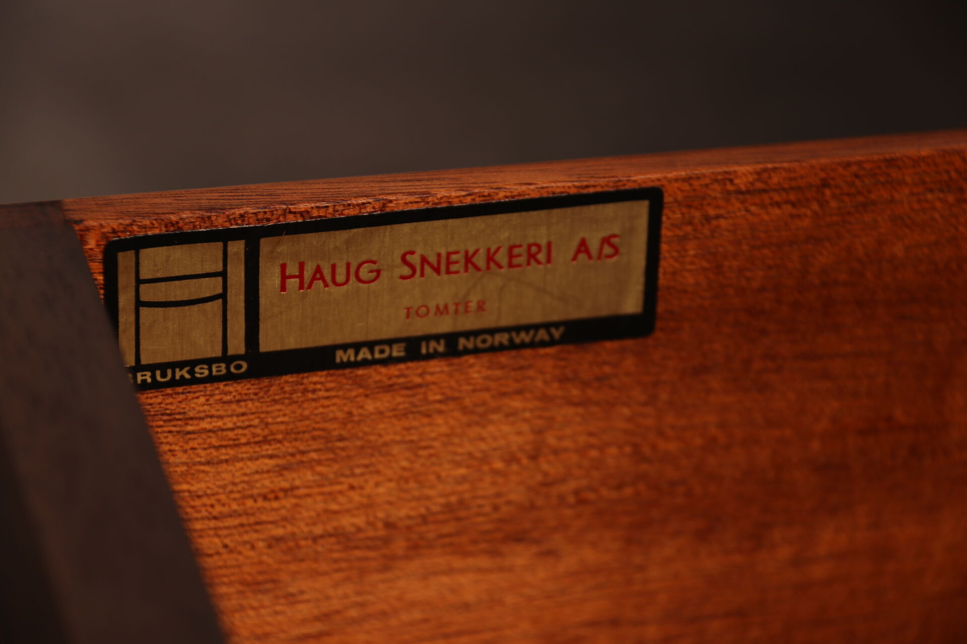 Cube bar in rio-rosewood  designed by Rolf Hesland  for Bruksbo Tegnekontor - Norway - 1960's