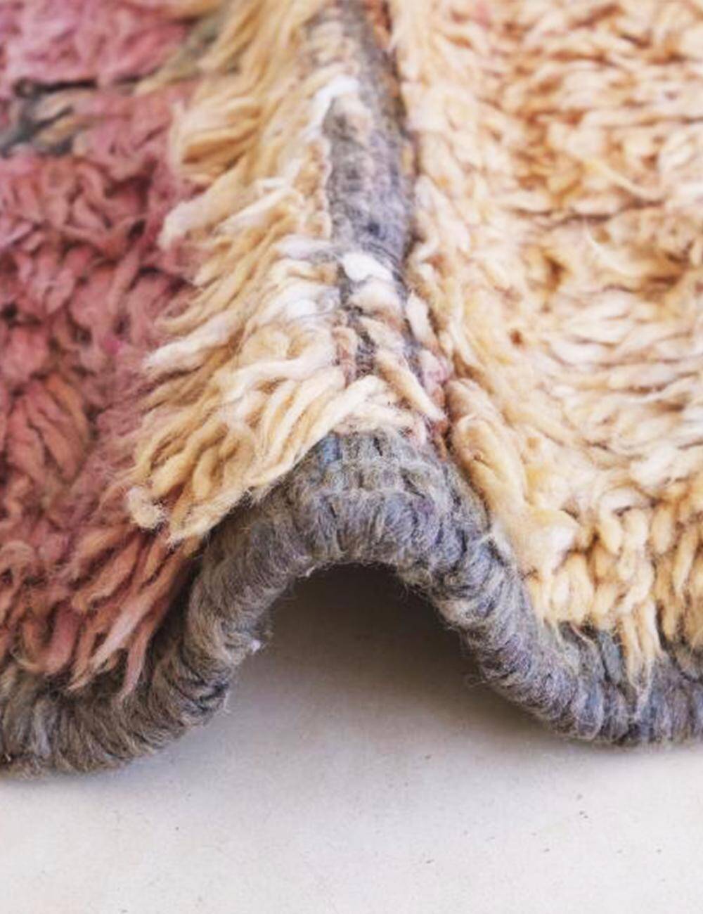 Tapis Vintage Rose Pêche - 295 x 185 cm