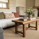 Table basse rustique en bois massif – Style Campagne Chic / Ferme