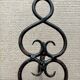 Wrought iron patère