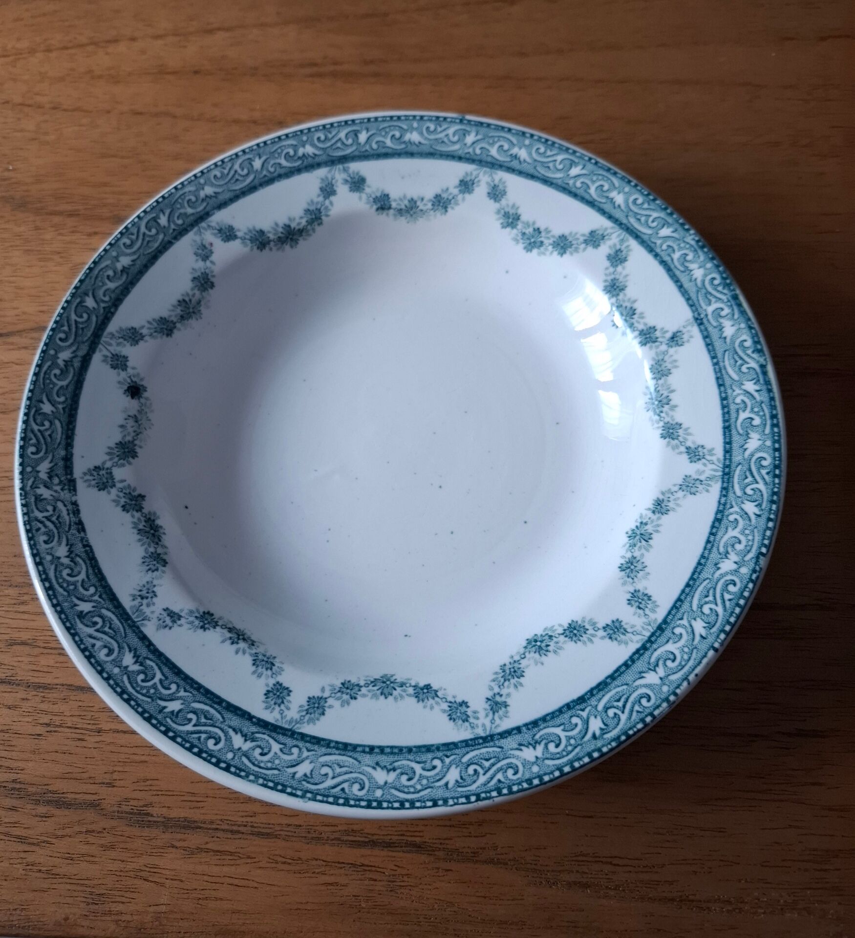 Set of 2 deep plates in ironstone