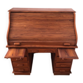 American desk with curtain and secretary