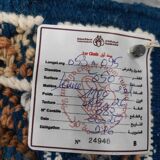 Tapis Bleu margoum qualité supérieure certifié