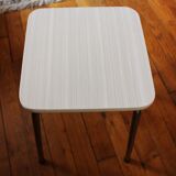 Stool formica light gray stripes
