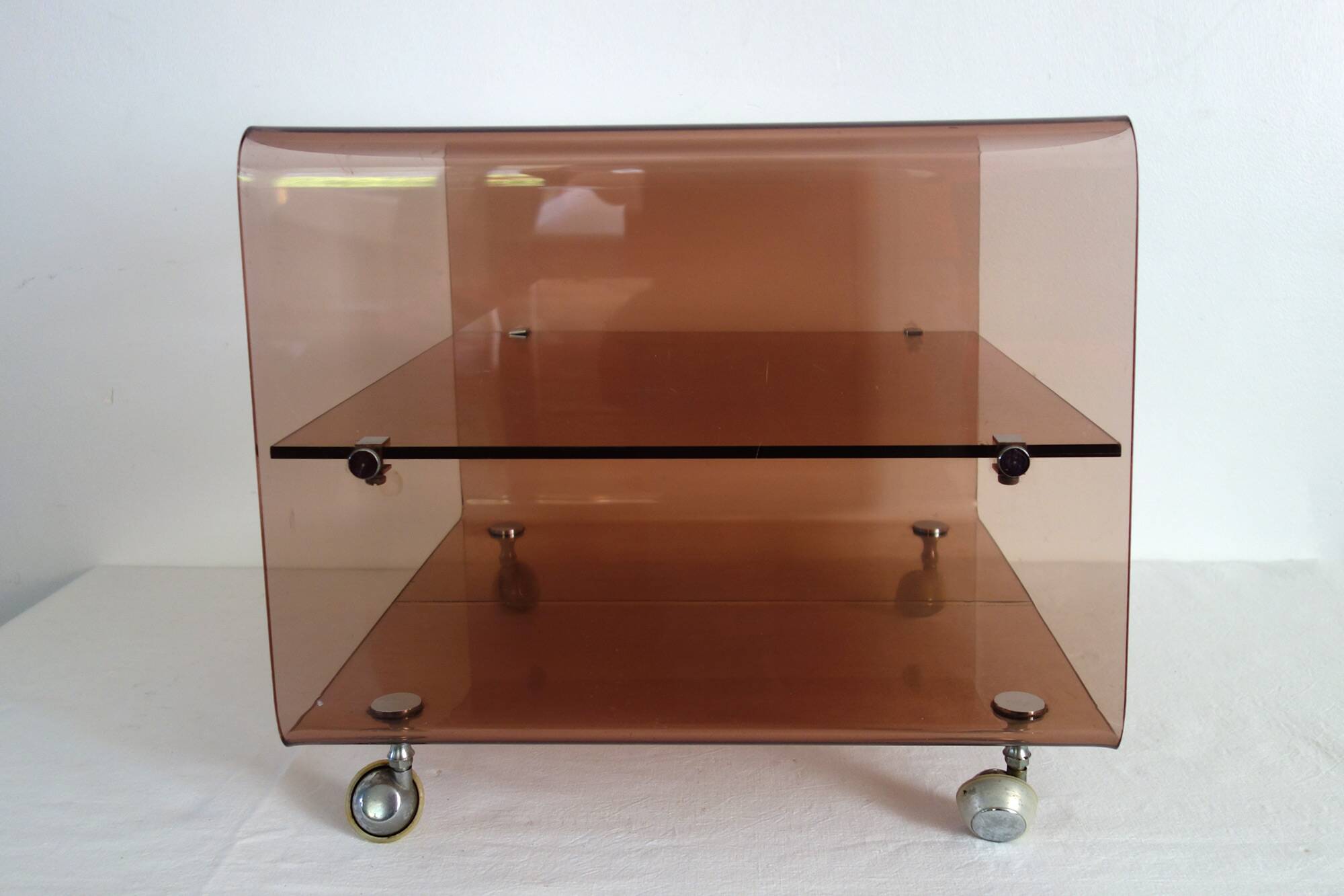 Plexiglas coffee table Michel Dumas 70s